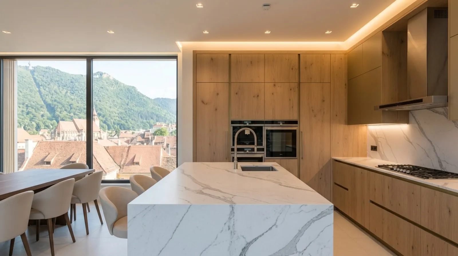 Blat de Bucătărie: Cuarț vs. HPL vs. Piatră Sinterizată (Dekton) vs. Granit